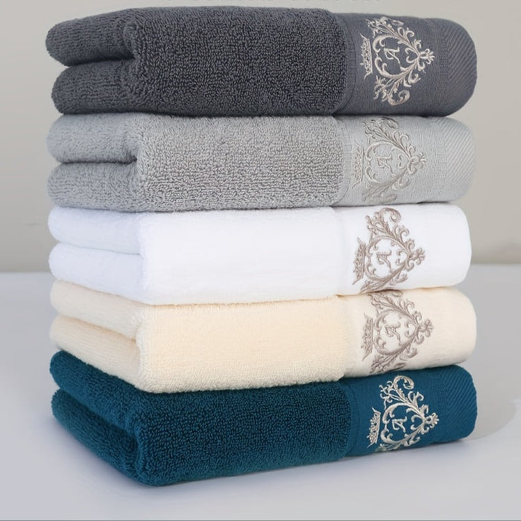 Conjunto de 5 Toalhas de Rosto Luxuosa 100% Algodão