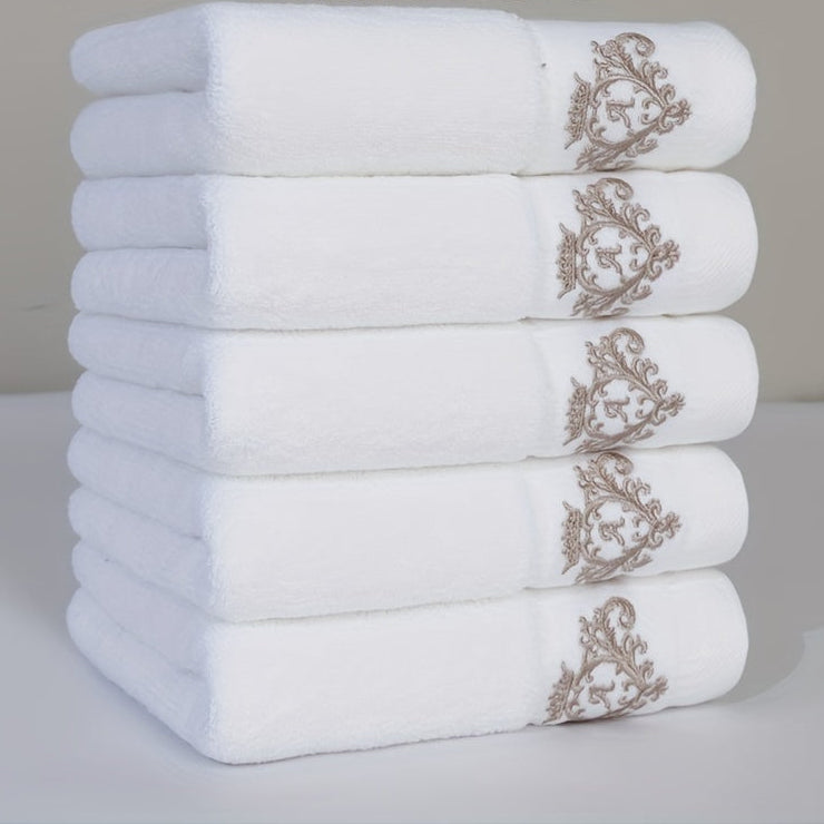 Conjunto de 5 Toalhas de Rosto Luxuosa 100% Algodão