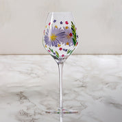 Taça de Cristal Elegante Design Exclusivo Pintada à Mão