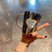 Caneca de Aço Inox com Cristal