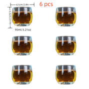 Conjunto de Xícaras de Cristal 95ml