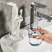 Suporte Multifuncional para Escova e Creme Dental com Drenagem