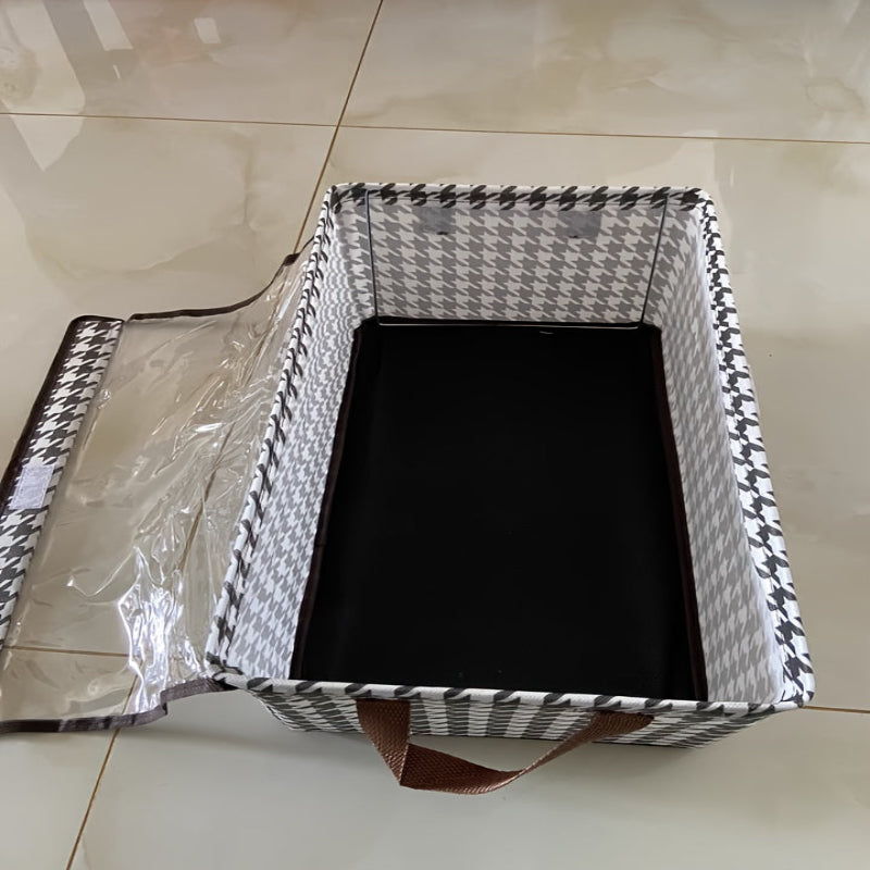 Caixa Organizadora Clássica Dobrável Houndstooth