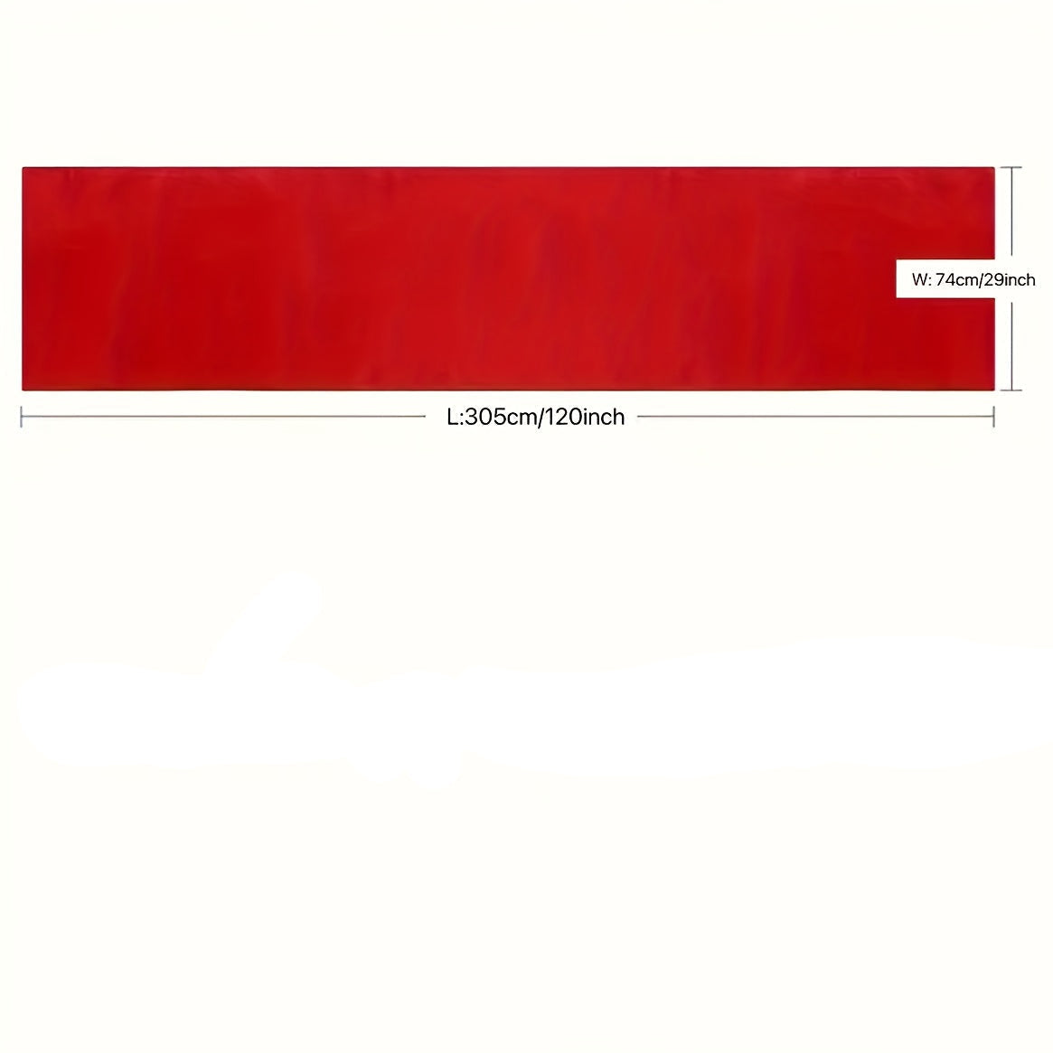 Caminho de Mesa Veludo Vermelho com Detalhes Dourados