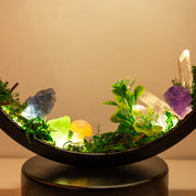 Luminária LED Recarrregável com Cristal Natural