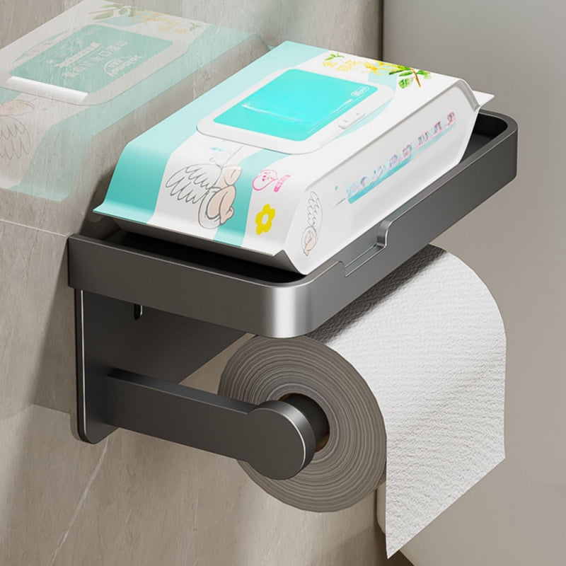 Suporte Adesivo para Papel Higiênico Com Prateleira para Celular