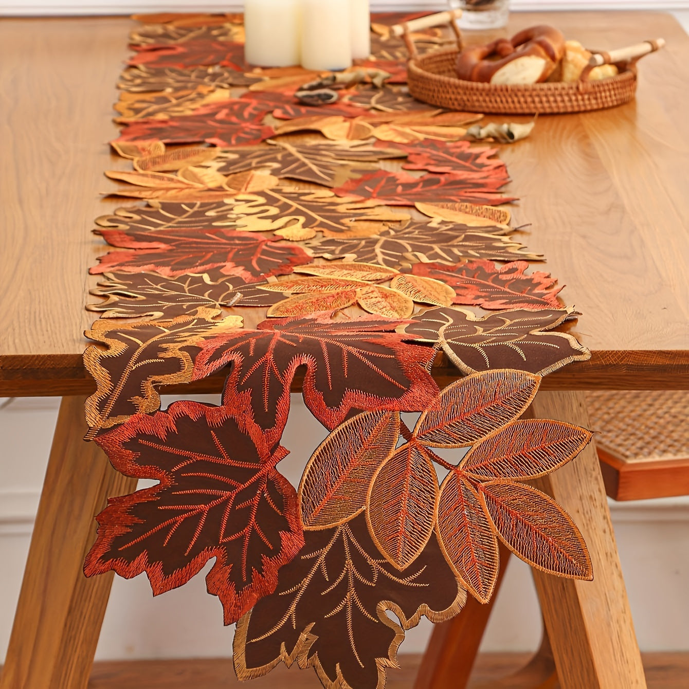 Caminho de Mesa Folhas de Outono