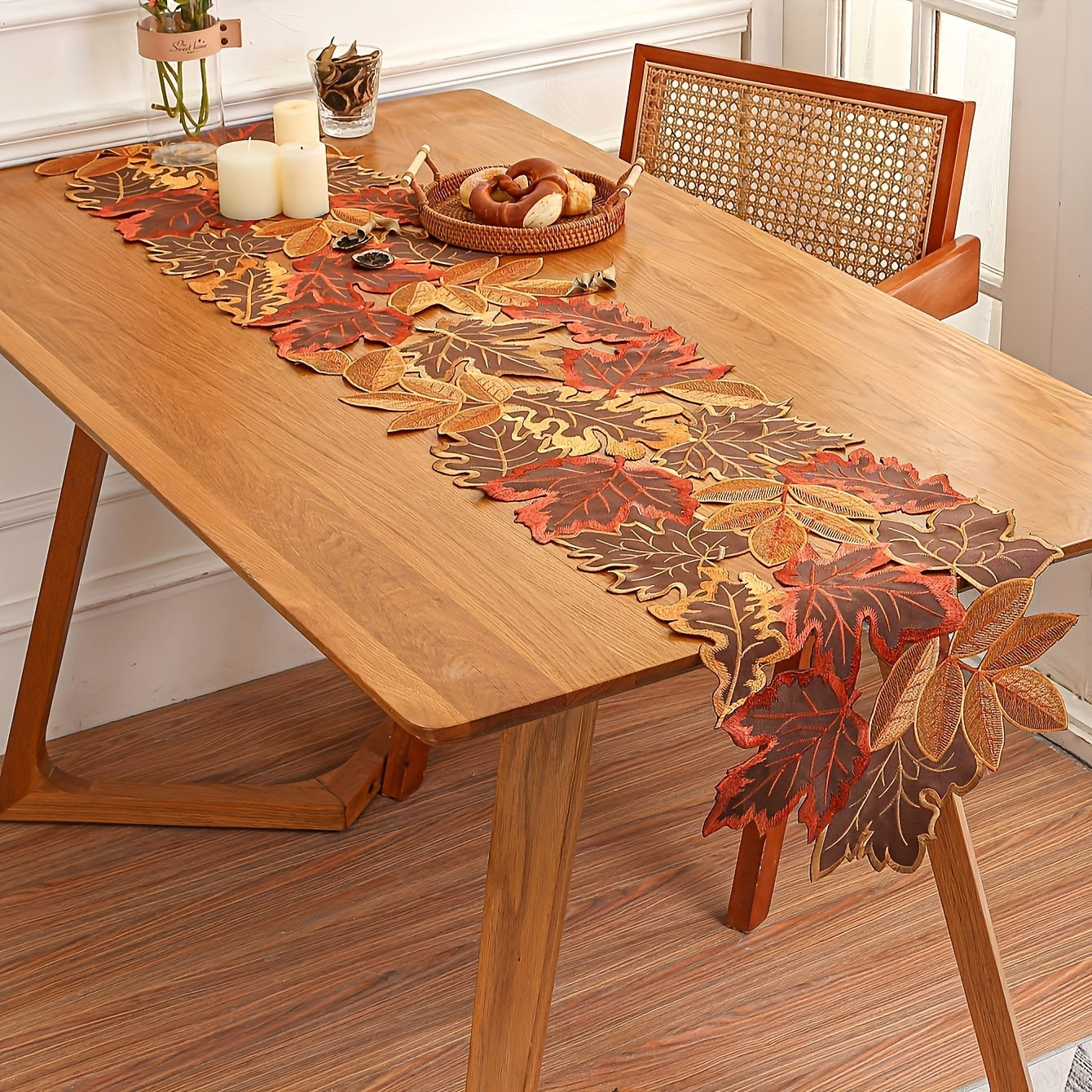 Caminho de Mesa Folhas de Outono