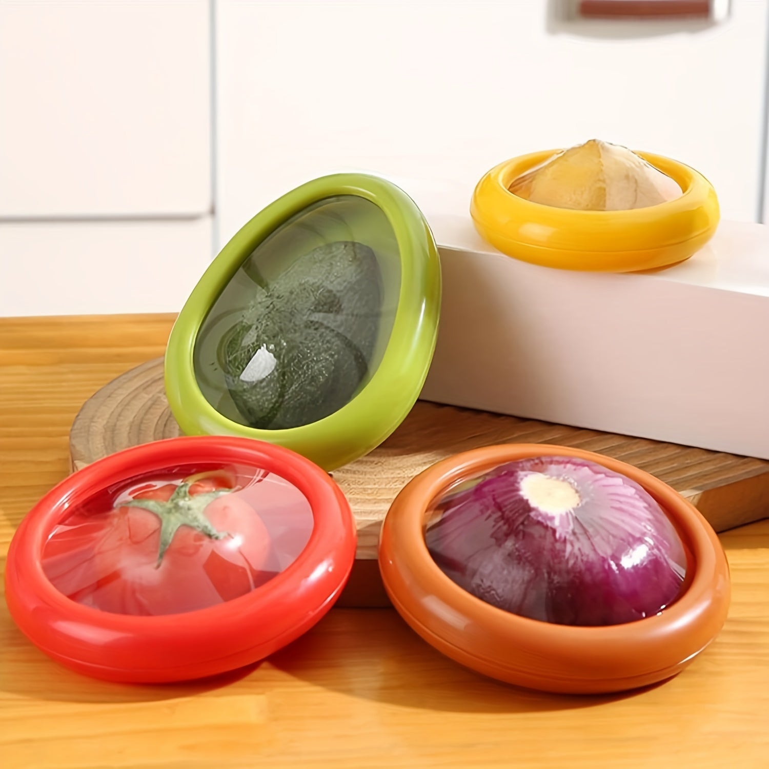 Conjunto de Potes Flip-Top Herméticos de Silicone