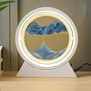 Luminária LED 3D com Areia em Movimento