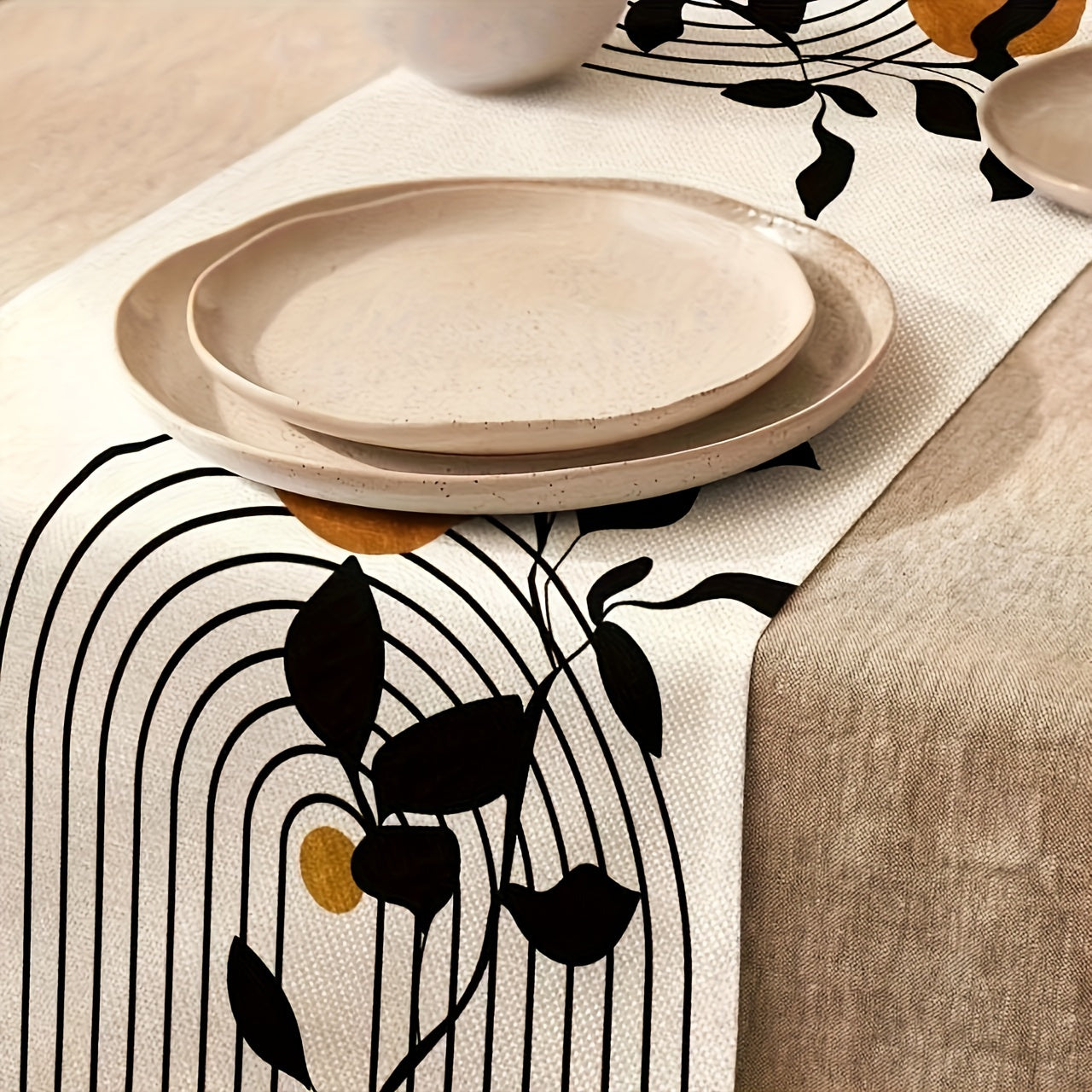 Caminho de Mesa Boho Abstrato