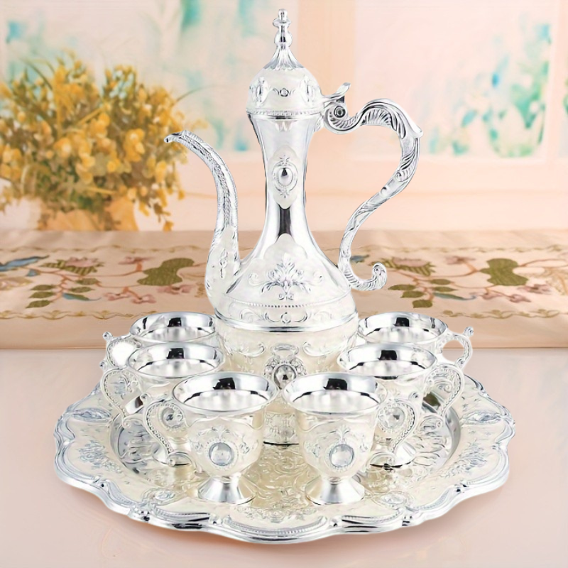 Conjunto de Jarra Retrô Luxuoso Estilo Turco-Europeu