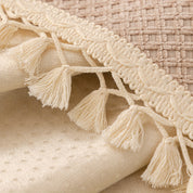 Capa de Sofá Clássica em Chenille com Franjas