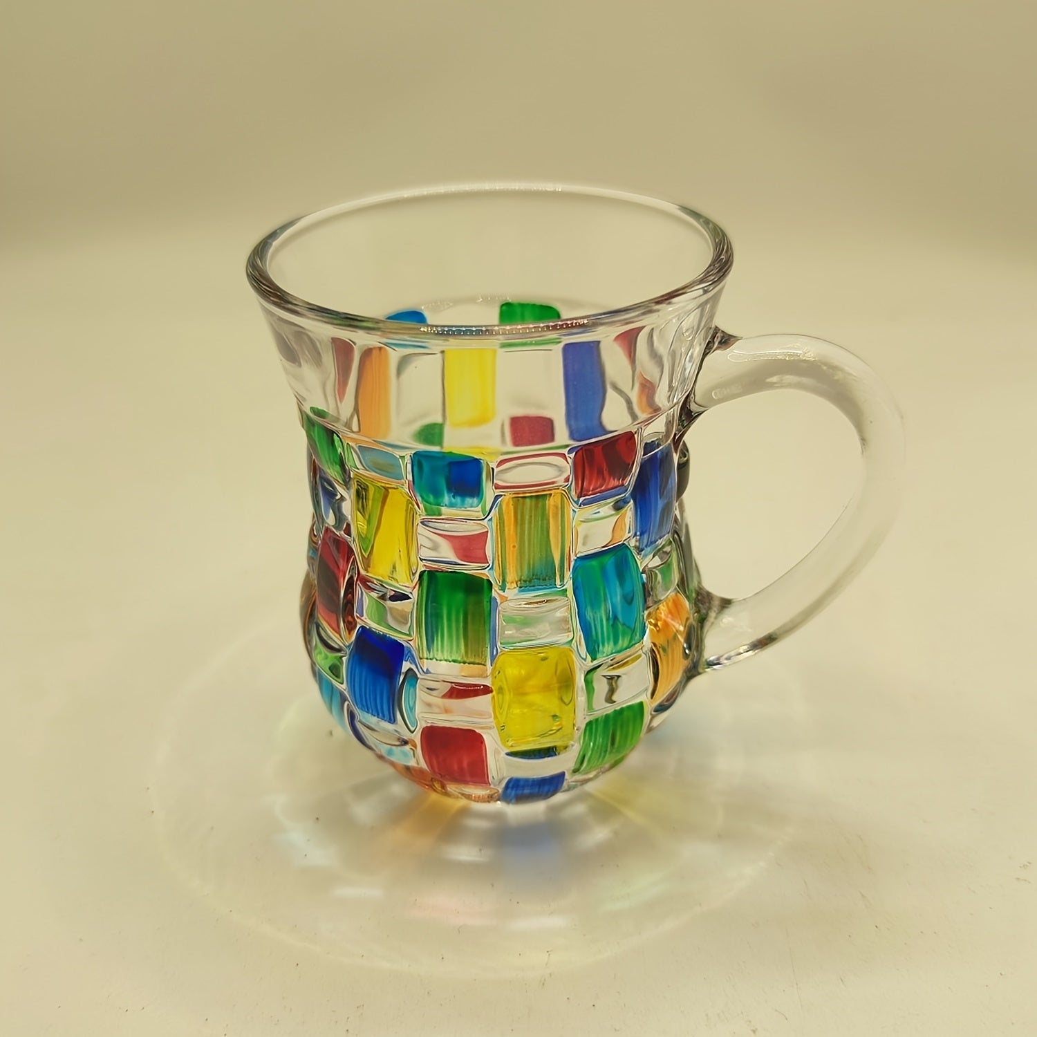 Conjunto Xícara e Pires Pintado à Mão
