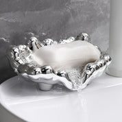 Porta-Sabonete Luxo Cloud Gold Design Minimalista