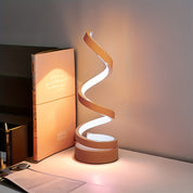 Luminária de Mesa LED Espiral Moderna Dimerizável