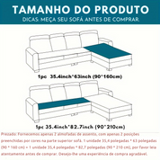 Kit 2 Capas de Sofá em Pele Sintética de Coelho Ultra Macias