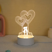 Luminária 3D LED para Casais