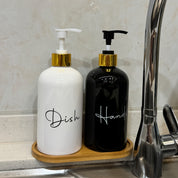 Kit 2x Dispensers de Sabão 500ml Recarregáveis