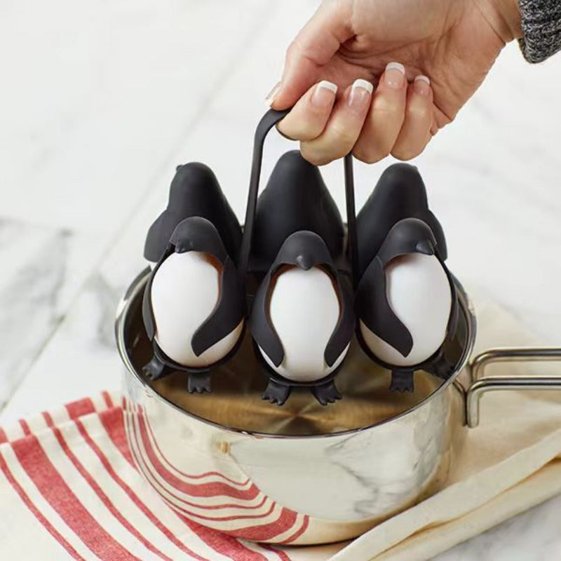 Cozedor e Porta-Ovos de Pinguim