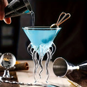 Taça de Martini Jellyfish & Octopus