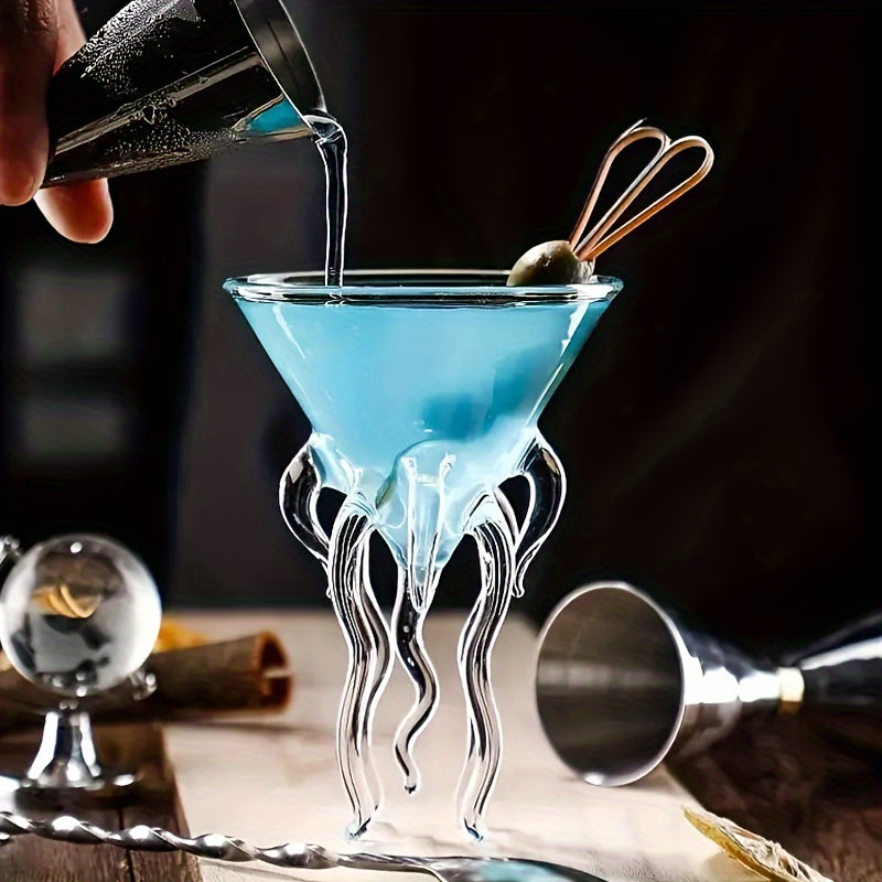 Taça de Martini Jellyfish & Octopus