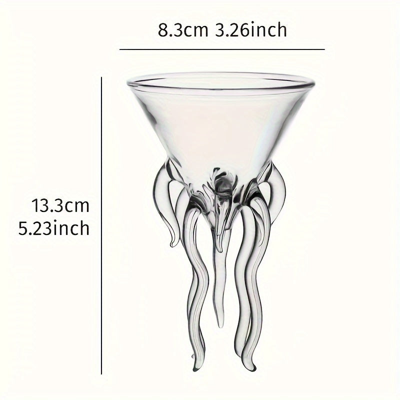 Taça de Martini Jellyfish & Octopus