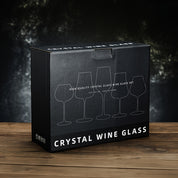 Conjunto de Taças de Vinho Cristal Transparente Sem Chumbo