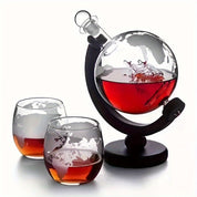 Conjunto de Decanter de Vidro em Formato de Globo