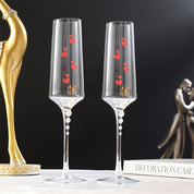 Taças de Cristal em Formato de Coração