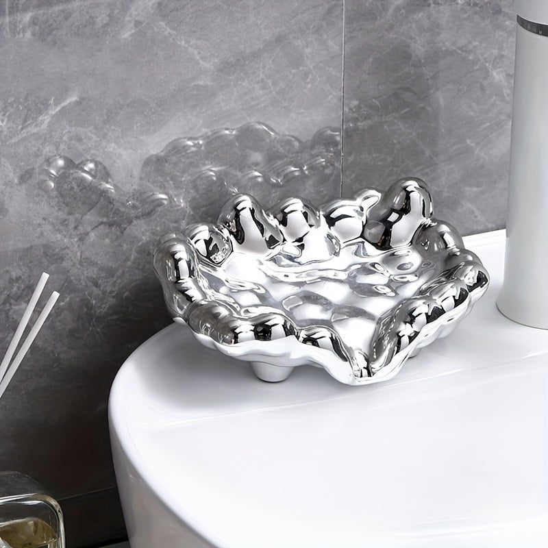 Porta-Sabonete Luxo Cloud Gold Design Minimalista