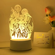 Luminária LED 3D Acrílica Moderna