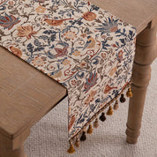 Caminho de Mesa Jacquard Floral & Pássaros