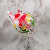 Taça de Cristal Elegante Design Exclusivo Pintada à Mão