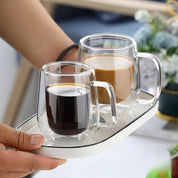 Caneca Térmica de Vidro Borossilicato Soprado