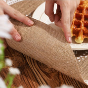 Jogo Americano Boho em Juta Estampada