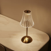 Luminária de Mesa Tricolor LED Cristal Touch