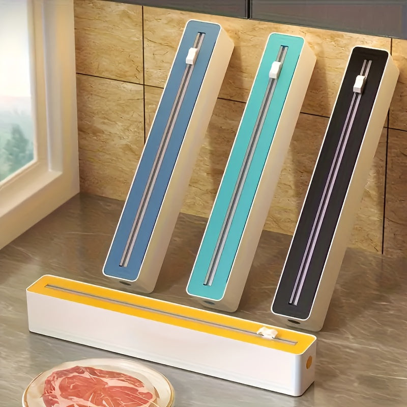Dispenser 2 em 1 para Plástico Filme com Cortador Integrado