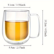 Caneca Térmica de Vidro Borossilicato Soprado