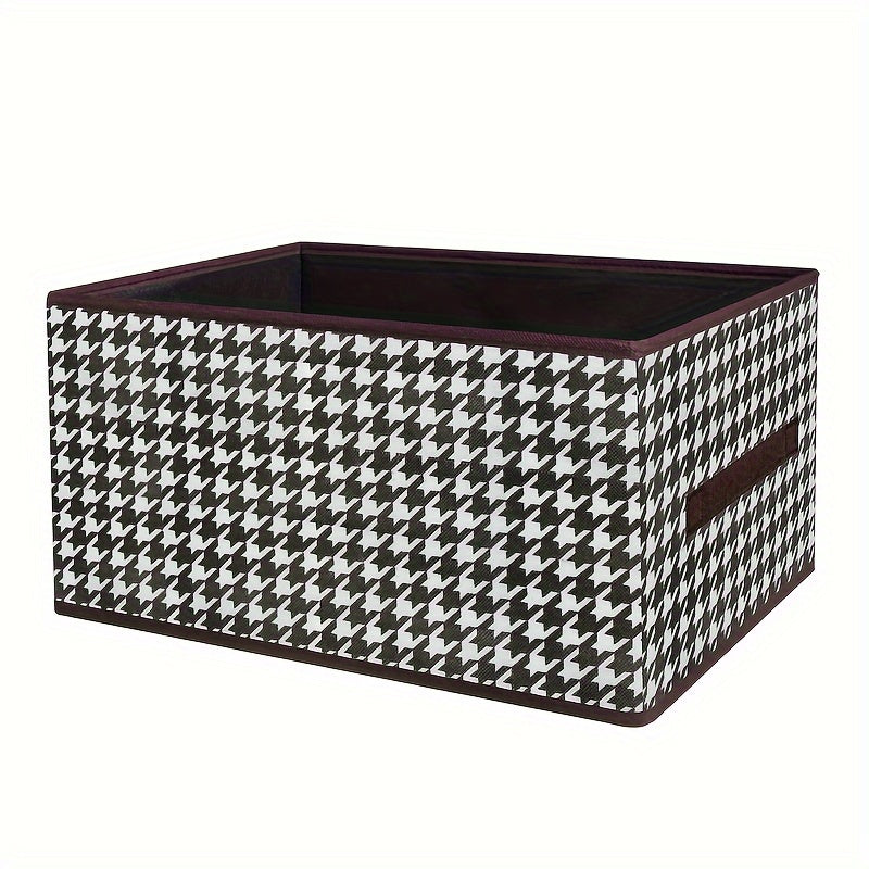 Caixa Organizadora Vintage Estilo Canvas Pied-de-poule