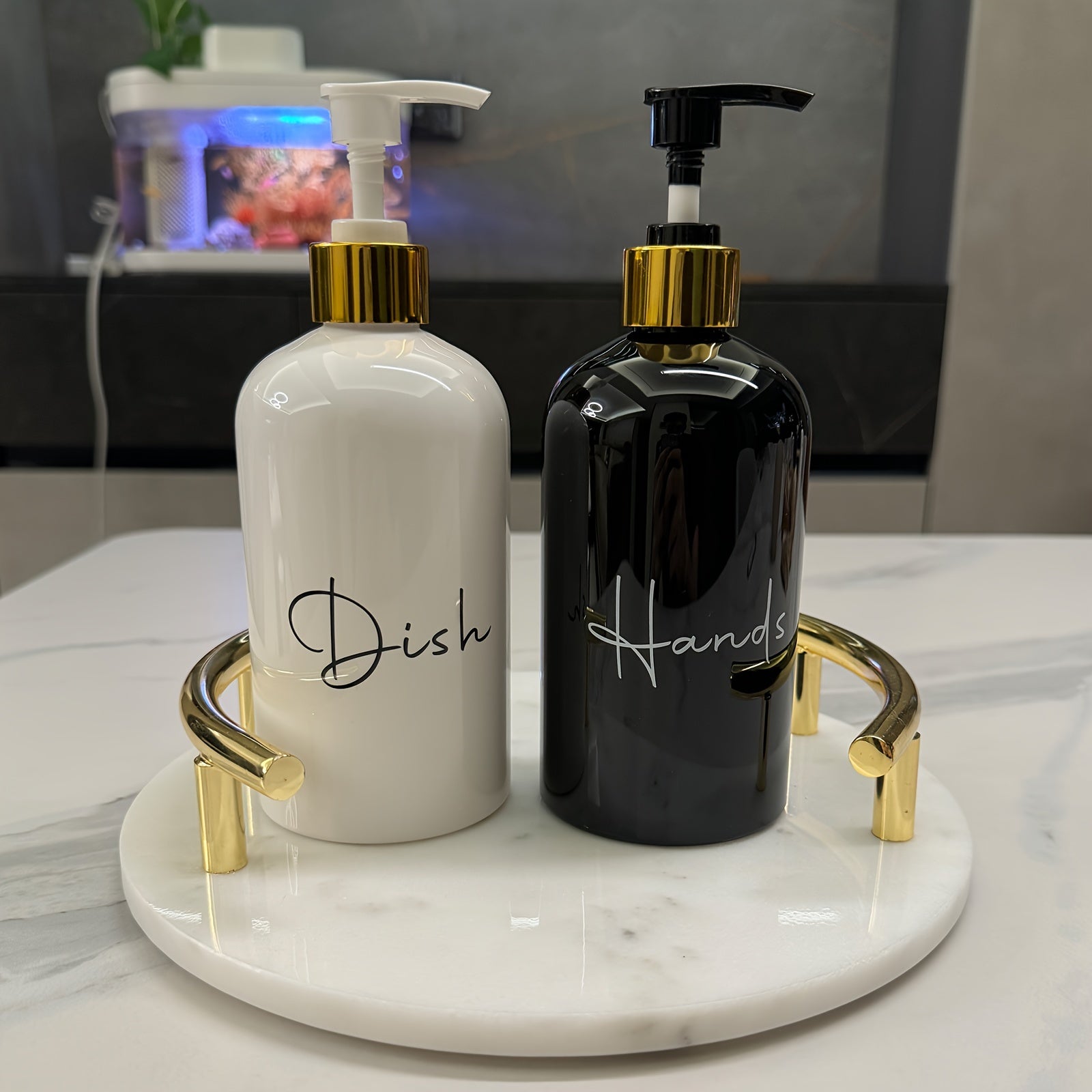 Kit 2x Dispensers de Sabão 500ml Recarregáveis