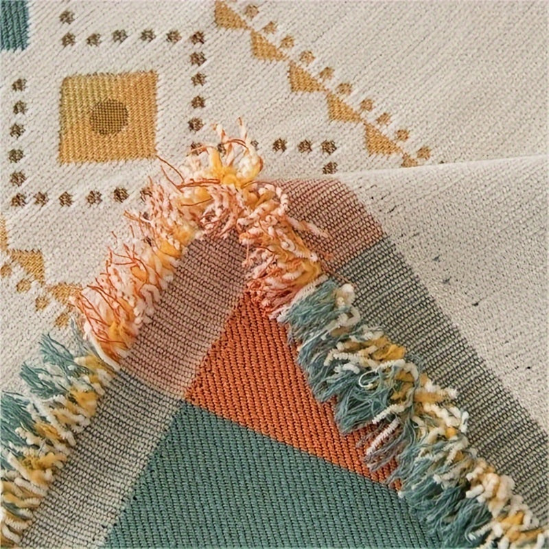 Capa de Sofá Estilo Boho Versátil Back Side