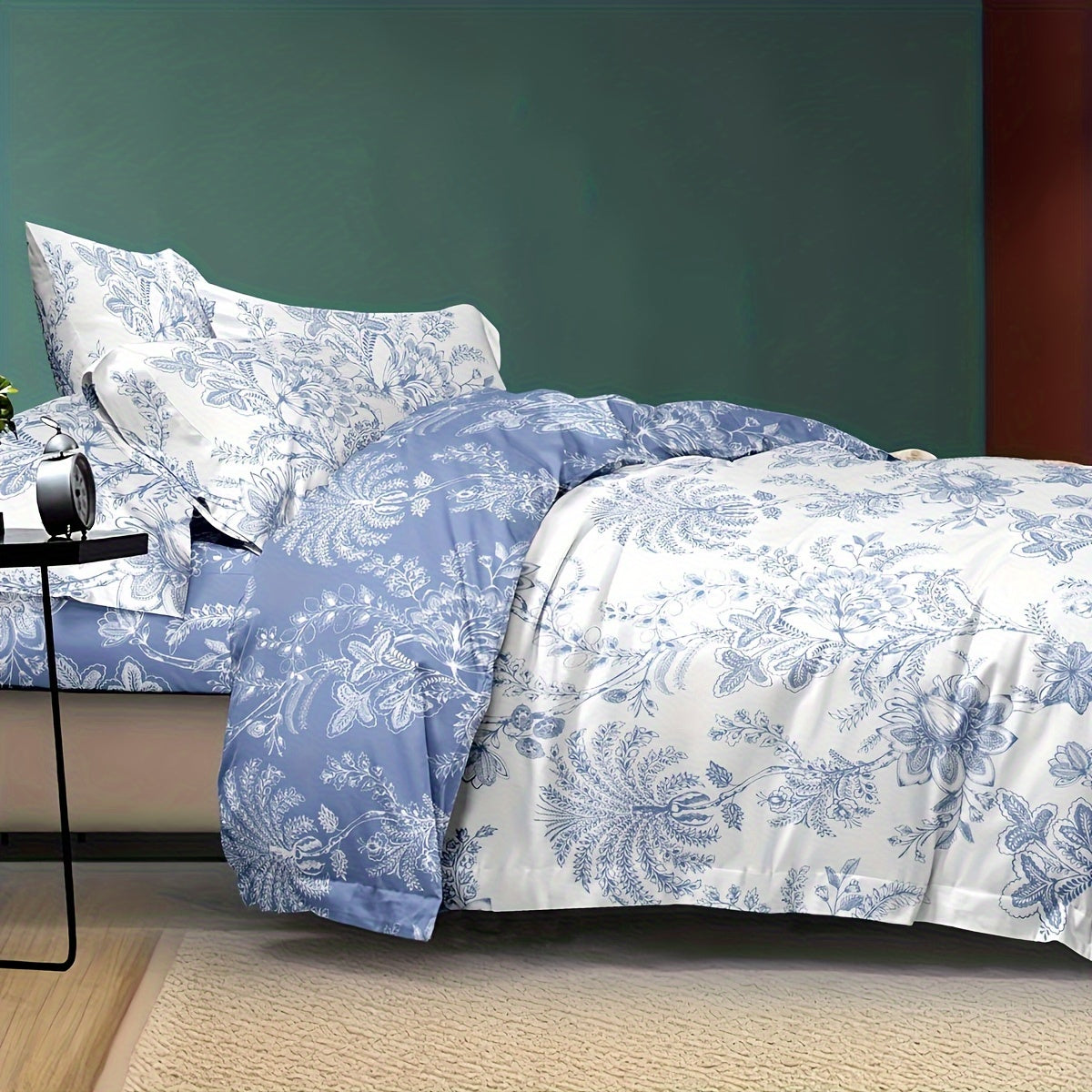 Jogo de Cama Azul Sereno