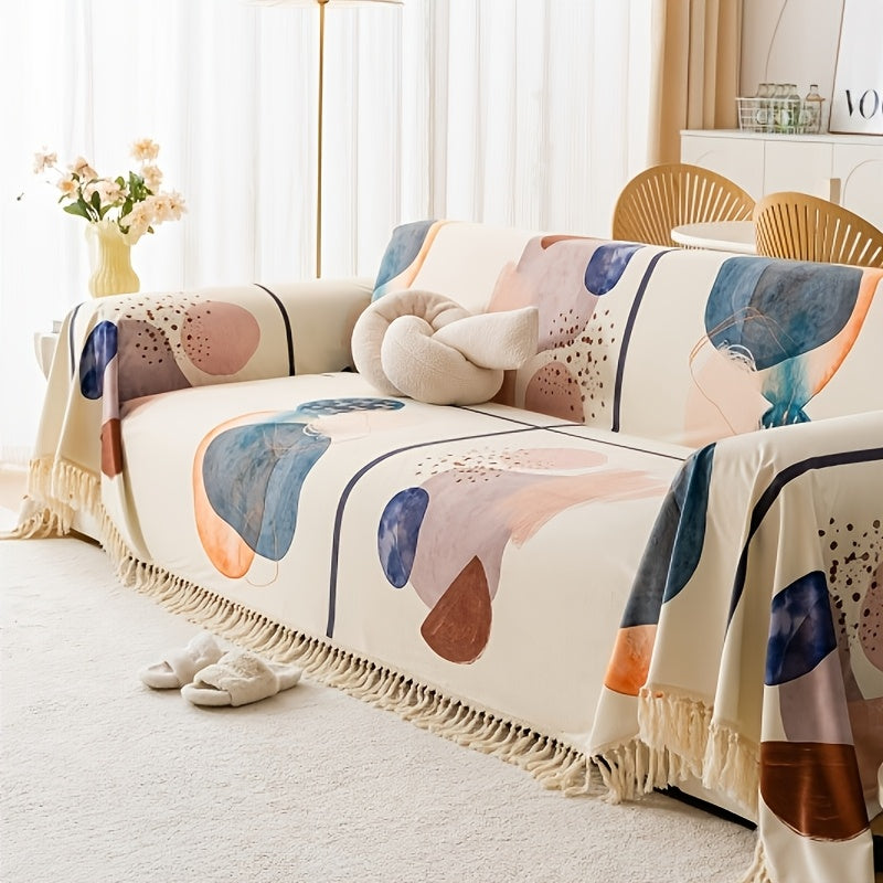Capa de Sofá Estilo Boho Toque de Cor e Elegância