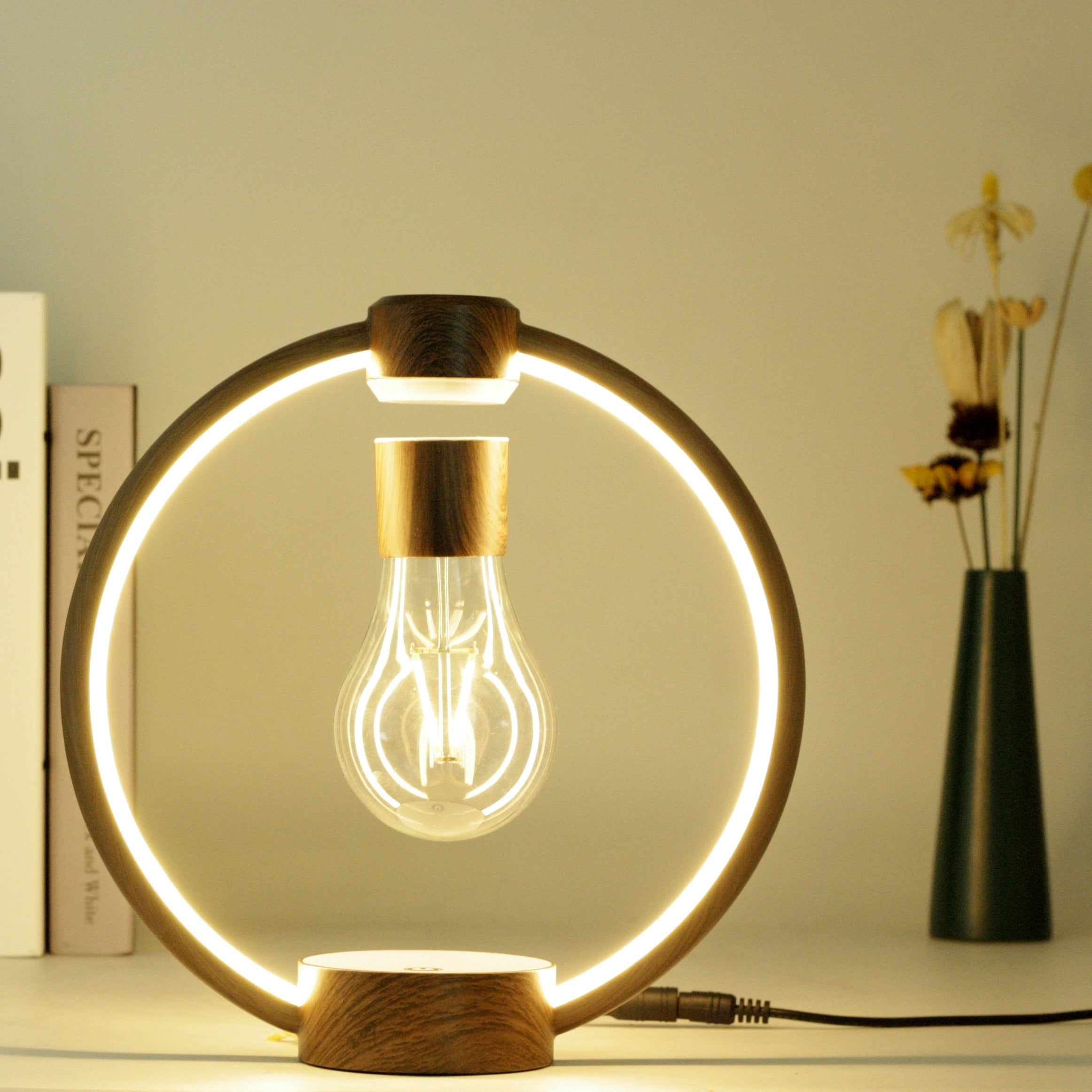 Luminária de Mesa Flutuante com Controle Touch