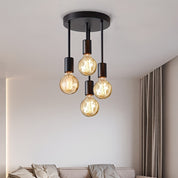Lustre Pendente Preto com Design Moderno Satélite