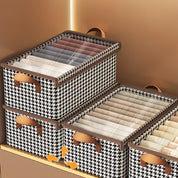 Caixa Organizadora Clássica Dobrável Houndstooth