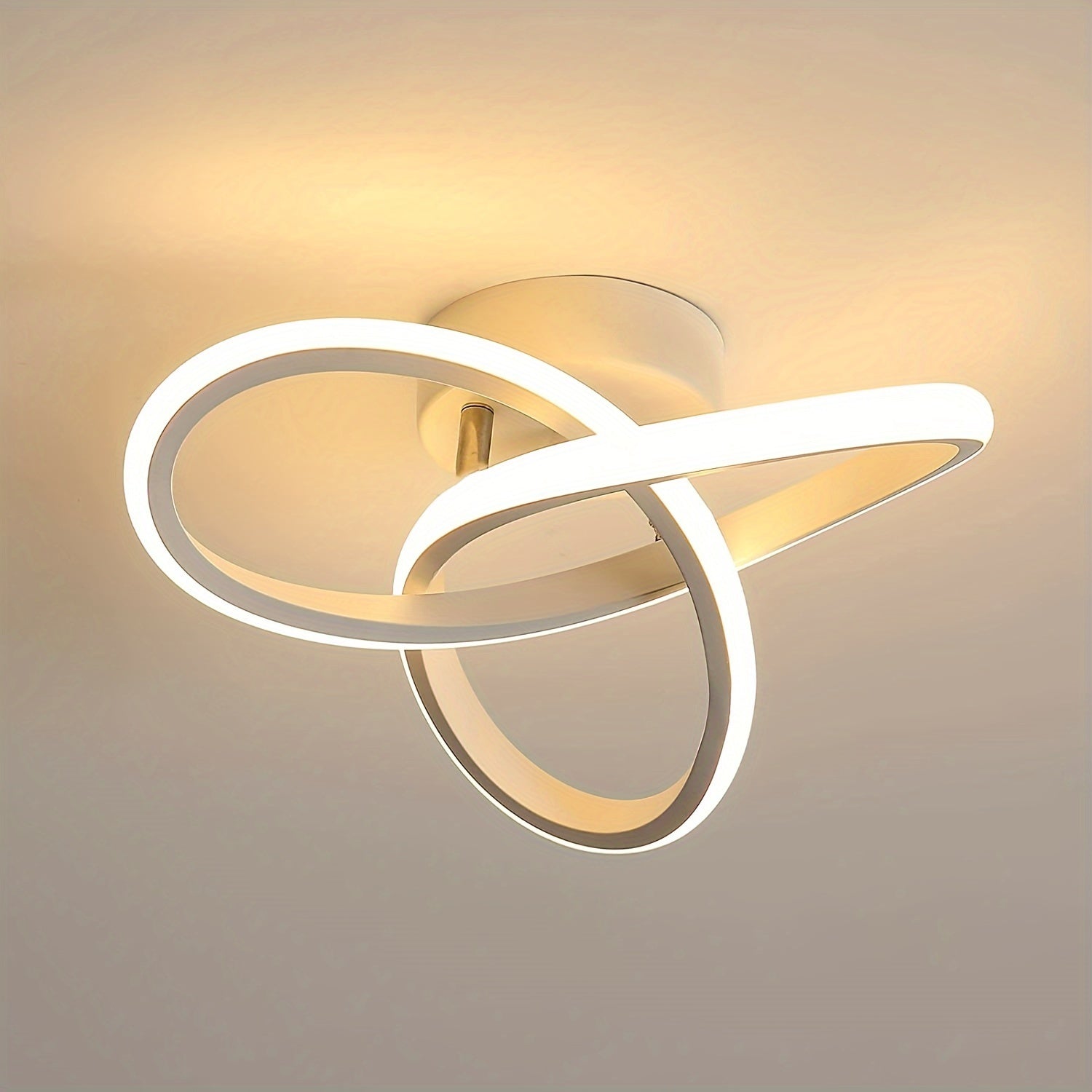 Luminária de Teto LED Regulável Design Moderno com Controle de Temperatura