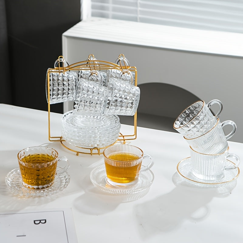 Conjunto de Xícaras de Café e Chá Europeu