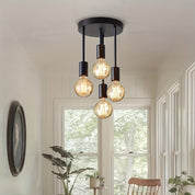 Lustre Pendente Preto com Design Moderno Satélite